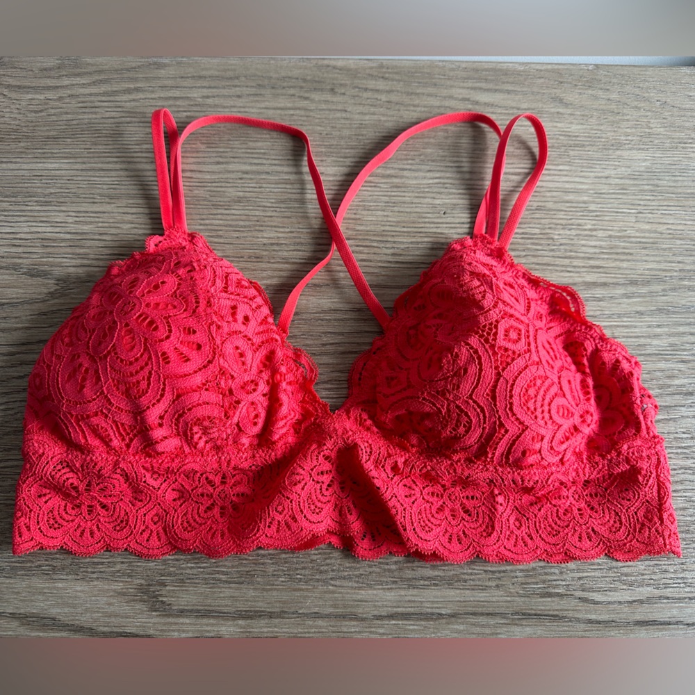 Aerie Lace bralette with double straps